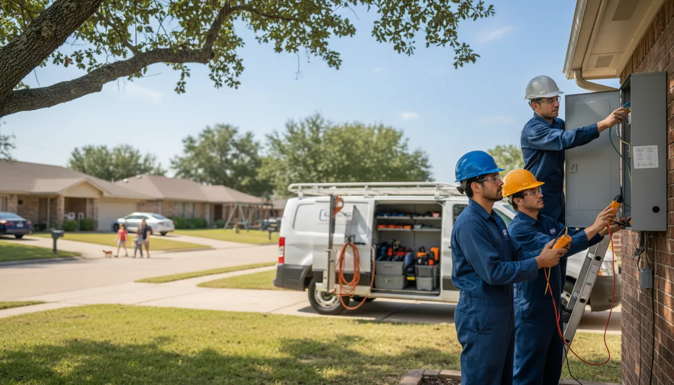 Certified electrician providing emergency electrical services in Langsville, OH